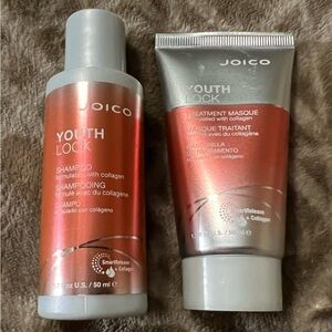 Joico Youth Lock Shampoo and Hair Masque Bundle - Travel Size